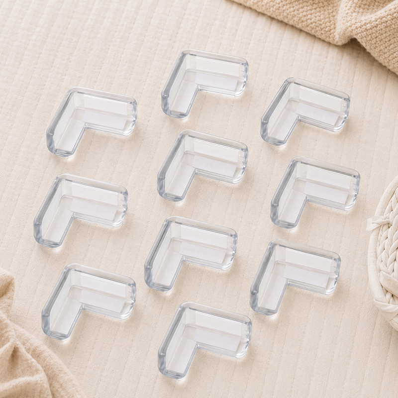TinyEase™ 10-Piece Clear L-Shaped Corner Protector Set