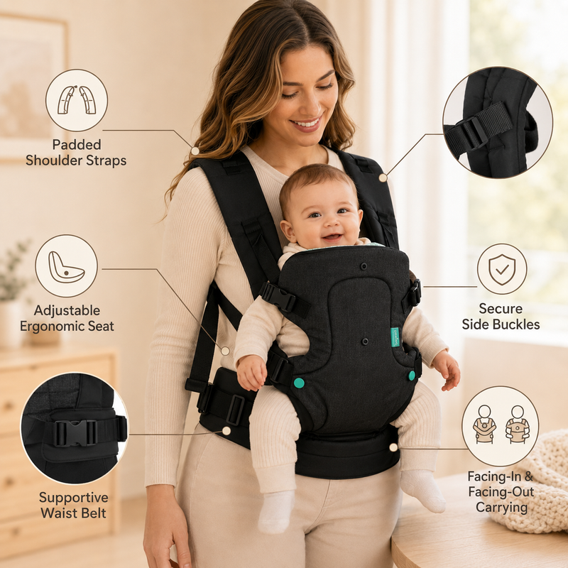 TinyEase™ 4-in-1 Ergonomic Baby Carrier