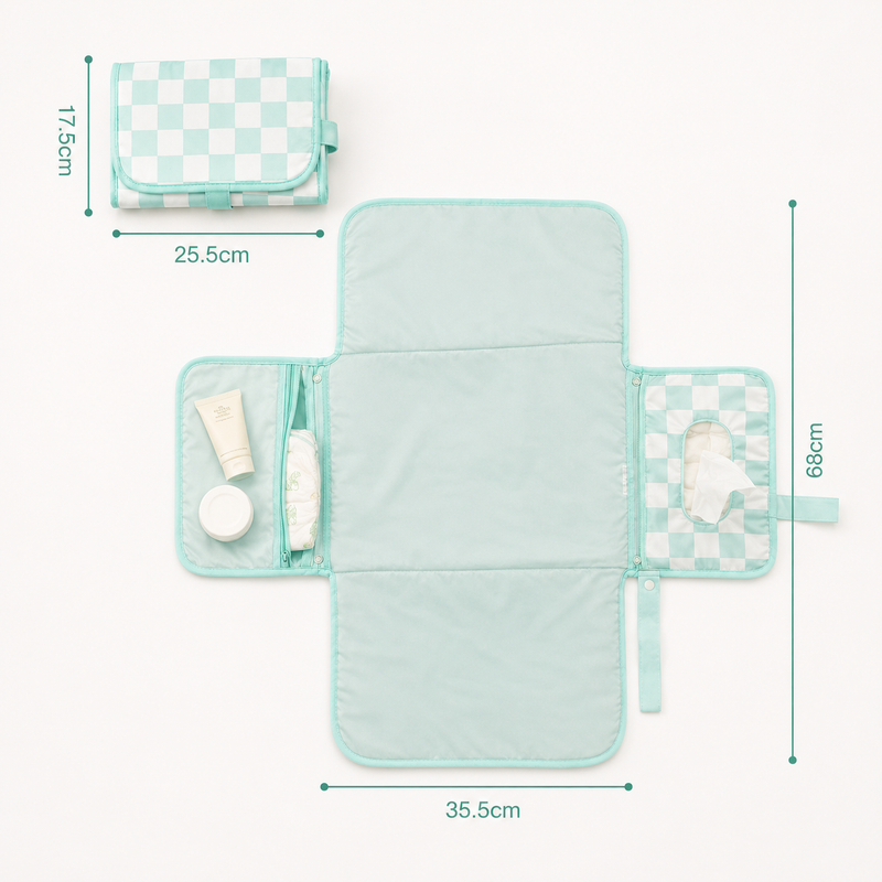 TinyEase™ Portable Waterproof Foldable Baby Changing Mat – 65 × 35cm